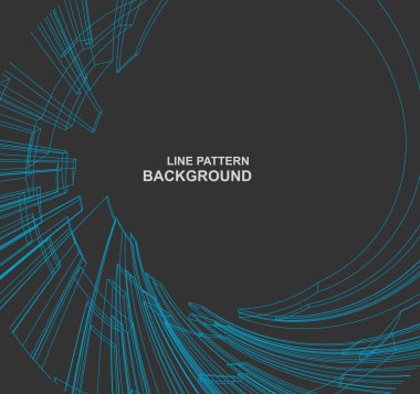 satır ve dalgalarla soyut vektör arkaplanı