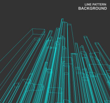 soyut geometrik çizgi desen tasarımı