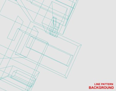 Geometrik çizgilerin soyut arkaplanı. vektör illüstrasyonu.
