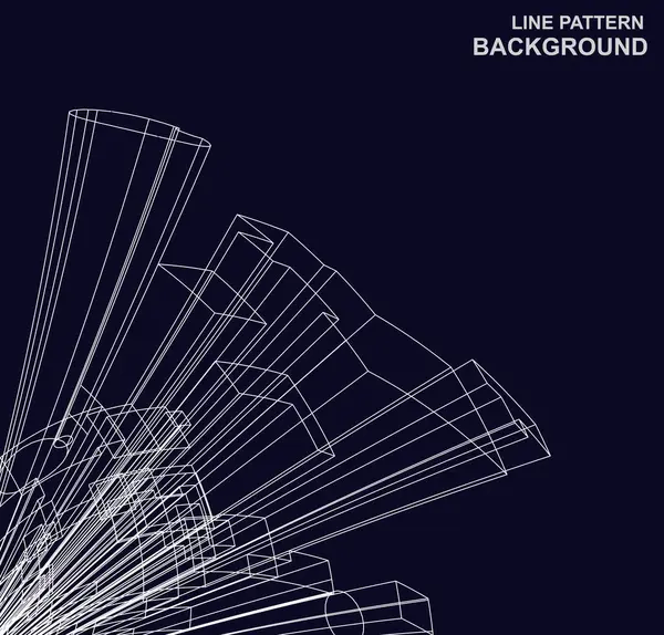 Çizgiler ve noktalarla soyut geometrik arkaplan