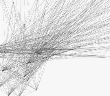 Bağlı çizgi ve noktalarla soyut arkaplan