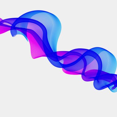 Soyut renkli dalgalar. dinamik şekiller.