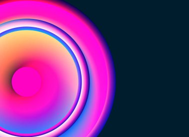 Renkli dairelere sahip soyut arkaplan