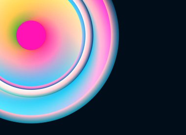 3D görüntüleme, çok renkli neon spiral, soyut arkaplan