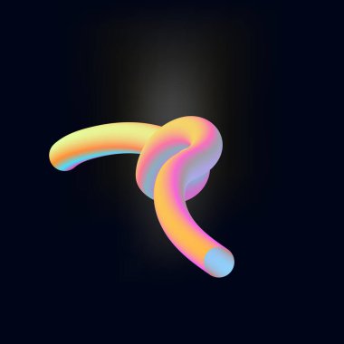 Gerçekçi neon karakter. vektör