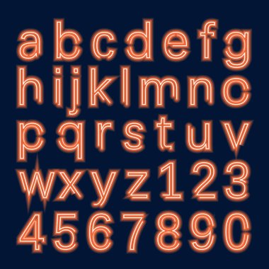 Vektör alfabesi. harf dizisi