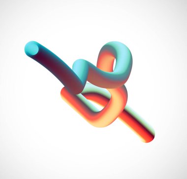 vektör harfi s. 3d alfabesi