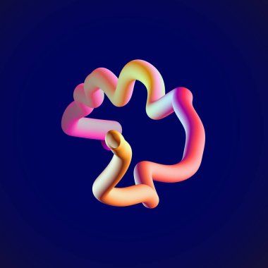 Renkli dalgalı desenli soyut arkaplan