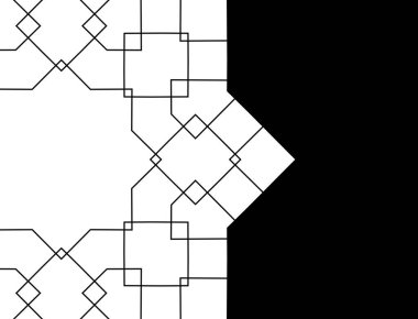 kesintisiz tek renkli geometrik desen tasarım