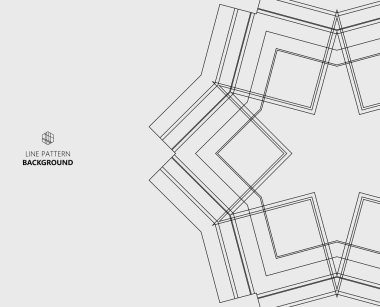 soyut çizgiler ve noktalar ile vektör geometrik arkaplan.