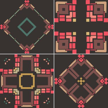 Soyut dikişsiz geometrik desen