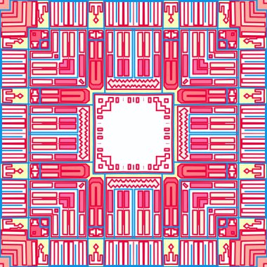 soyut geometrik renkli seamless modeli. vektör çizim