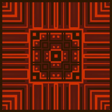 Vektör kusursuz desen. Çizgili elementlerden tekrarlanan geometrik süsleme ile modern stil dokusu