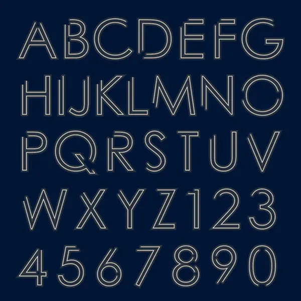 alfabe yazı tipi, vektör illüstrasyonu