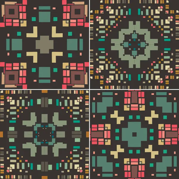 Geometrik şekilli kusursuz desen. vektör illüstrasyonu