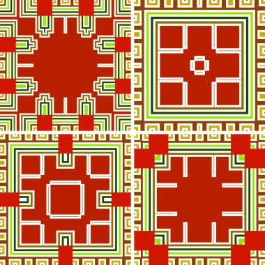 Soyut renkli geometrik seamless modeli simetrik kaleydoskop moda, Tasarım