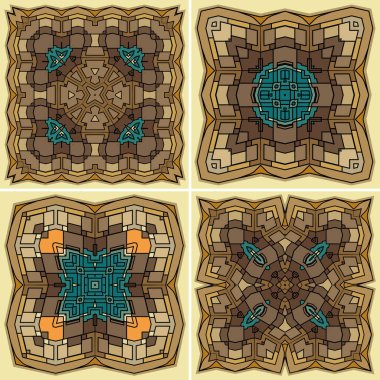 Vektör dekoratif etnik süsleme arka planı. resimleme