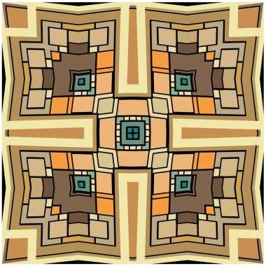 Soyut geometrik şekillerin kusursuz deseni. vektör illüstrasyonu