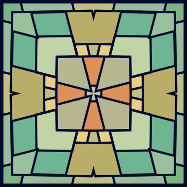 Değişik renklerde renkli mozaik