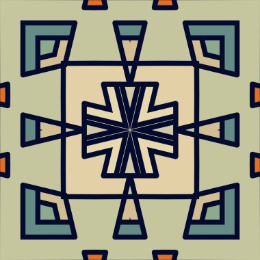 Soyut süslemeli kusursuz desen