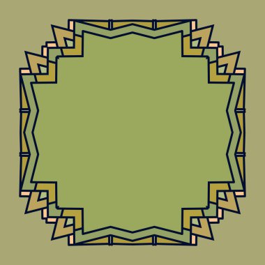 Soyut dekoratif yuvarlak desenlerin vektör çizimi