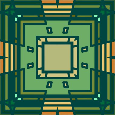 geometrik öğelerle Dikişsiz soyut desen