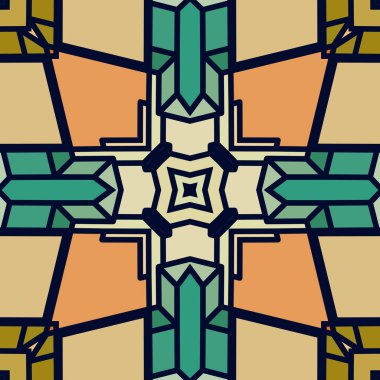 Kumaşlar, tekstil, ambalaj ve hediyeler için geometrik kusursuz desen