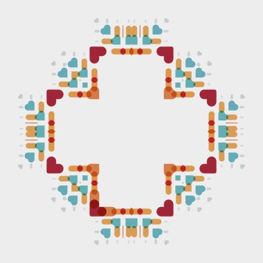 soyut geometrik şekiller ve daire vektör arkaplanı