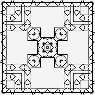 Vektör kusursuz desen. Soyut arkaplan dokusu. Tek renkli geometrik süs.