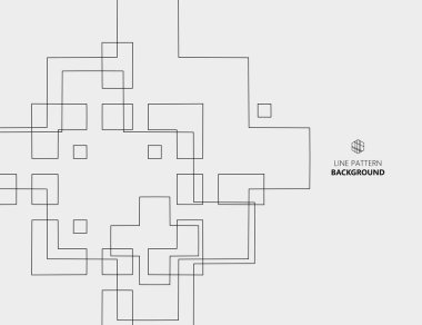 Soyut geometrik arkaplan. Siyah ve beyaz karelerin vektör çizimi