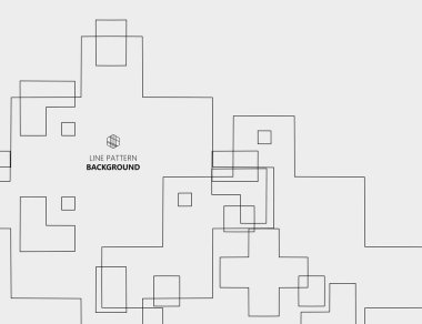 Geometrik soyut arkaplan. Birbirine bağlı çizgiler ve noktalar. vektör illüstrasyonu