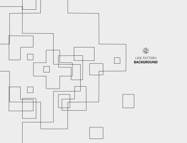 Bağlı çizgilerle geometrik desen.