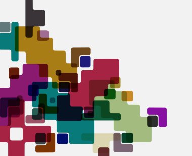 Sanat renklerinde geometrik desen, vektör