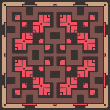 Kareler ile soyut vektör arkaplanı