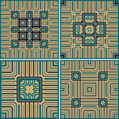 Vektör kusursuz desen. etnik geçmiş.
