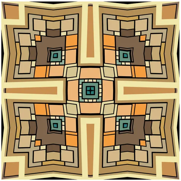 Soyut geometrik şekillerin kusursuz deseni. vektör illüstrasyonu