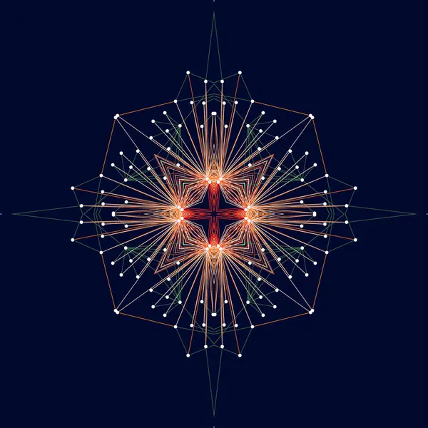 Geometrik elementlerle soyut arkaplan, vektör illüstrasyonu