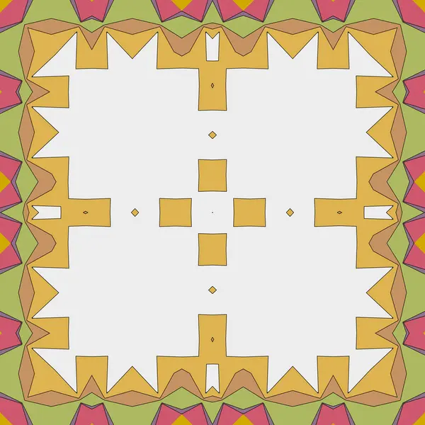 Renkli çiçek süslemesinin vektör çizimi