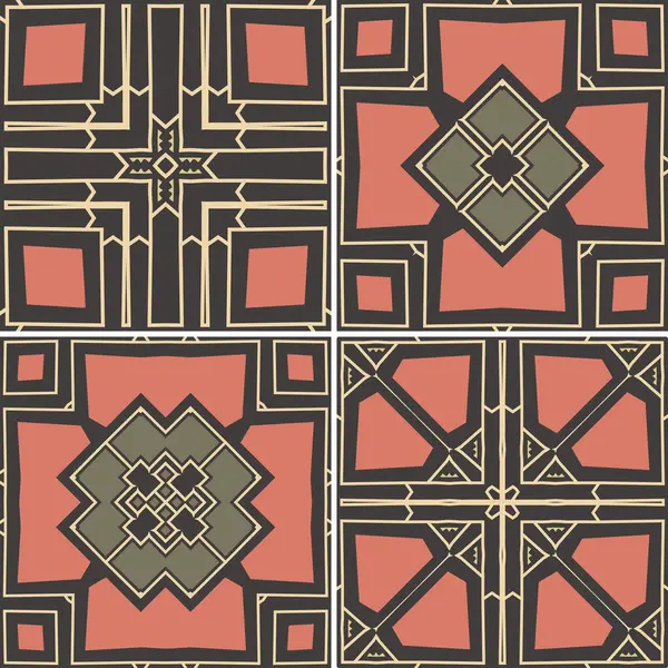 Dekoratif karoların vektörsüz deseni.