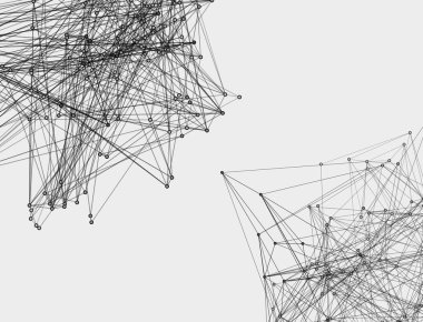 soyut çokgen uzay düşük polyester arkaplan bağlı çizgiler ve noktalar.