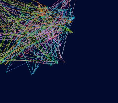 soyut çokgen uzay düşük poli deseni