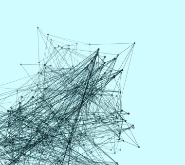 Ağ ağ ağ örgüsü işletim sanatı arkaplan illüstrasyonu