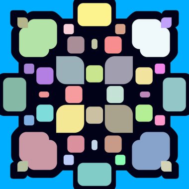 color rhombus tile tessellation pattern illustration