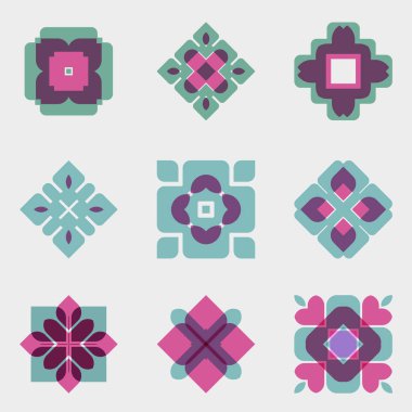 Soyut süslemeli kusursuz desen