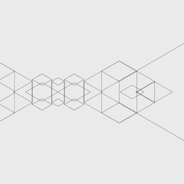 Beyaz arka plan üçgen ile