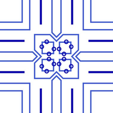 Mavi kar tanesi pürüzsüz desen. Beyaz arka planda kış yılbaşı süsleri.