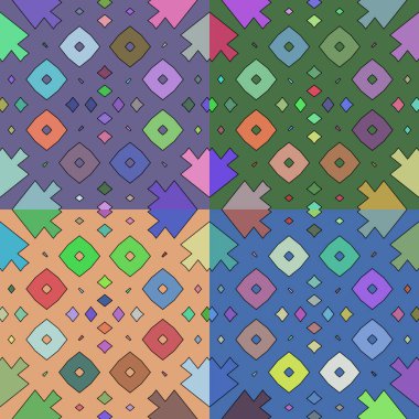 Renkli desenli soyut arkaplan