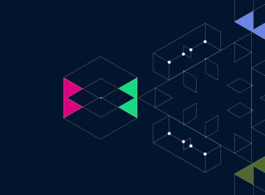 Renkli geometrik arka plan, vektör çizim.