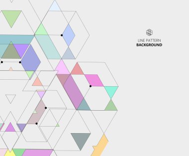 Geometrik soyut üçgen arkaplan vektörü