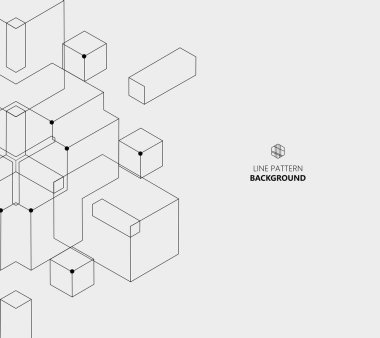 Beyaz altıgen soyut desen. vektör arkaplanı Geometrik arkaplan.